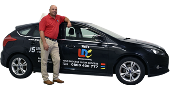 Neil Thomas's driving school car